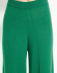 AVA 15 Cashmere pants with emerald green chiselled finishings