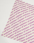 UNI 7 "SUMMER OF LOVE" printed cashmere bandana in purple