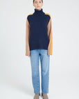 ZAYA 12 Multi-color 4-thread cashmere turtleneck sweater