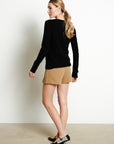 LILLY 2 Black cashmere V-neck sweater