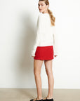 LILLY 7 Slim-fit cashmere V-neck cardigan ecru white