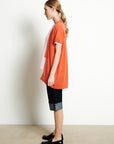 RIA 4 Tangerine cashmere kimono