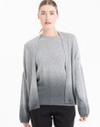 NAMI 12 Grey tie and dye cashmere shawl collar jacket