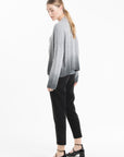 NAMI 12 Grey tie and dye cashmere shawl collar jacket