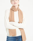 Camel cashmere scarf