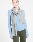 Light grey cashmere scarf